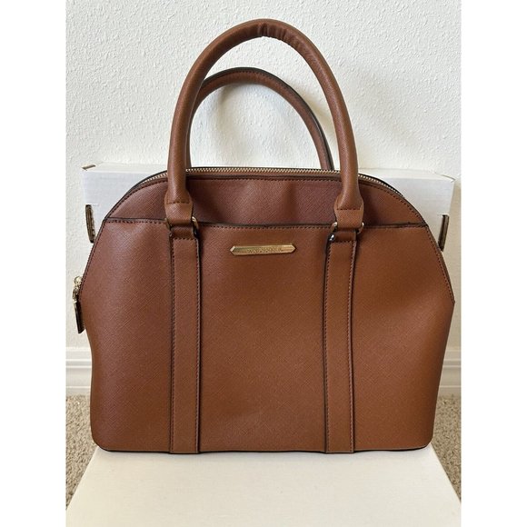 Steve Madden Bags Steve Madden Top Handle Brelli Brown Dome Satchel